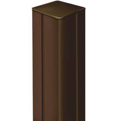 Nortene – Poteau pour panneaux décoratifs 1,15 m – Aluminium peint époxy marron – Installation solide et durable – Pour treillis Mosaic