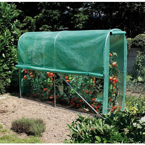 Nortene – Serre tunnel pour potager 3 x 1 x 2 m – Structure en acier galvanisé – Film armé vert pour protection des jeunes plants