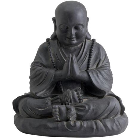NORTENE Statue décorative HAPPY BUDDHA en fibre de verre et argile - 53 cm