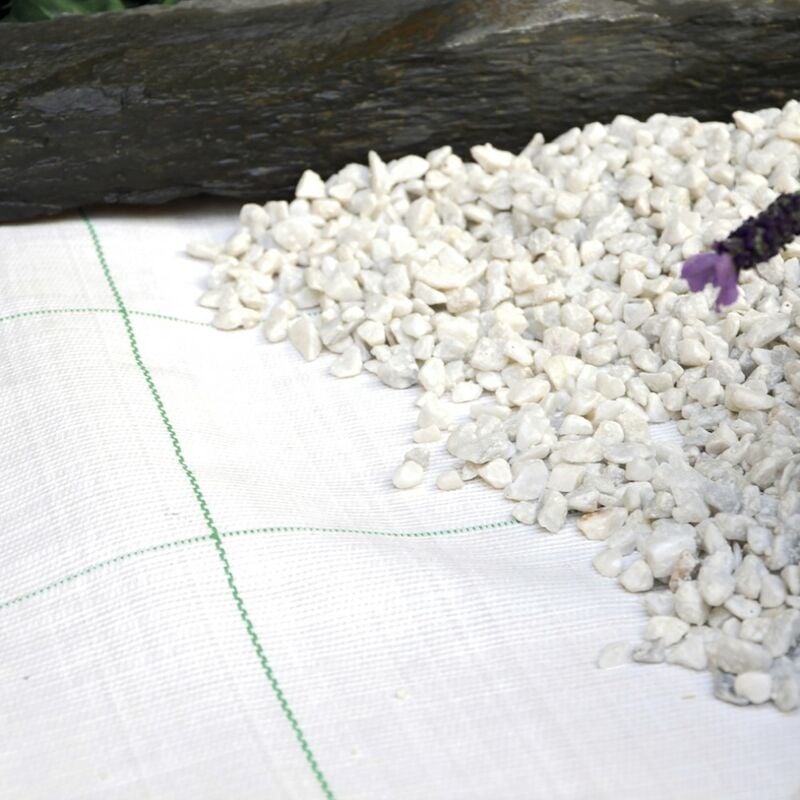 Toile de paillage tissée 100% polypropylène coversol 90g/m² - 1,25 x 25 m - Blanc - Nortene