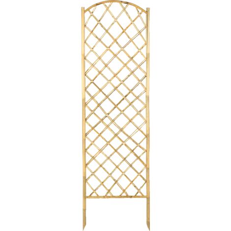 Nortene – Treillis en bambou BAMBOO ARCH PANEL 0,5x1,7m – Design haut arrondi pour espaces extérieurs – Élément décoratif et fonctionnel