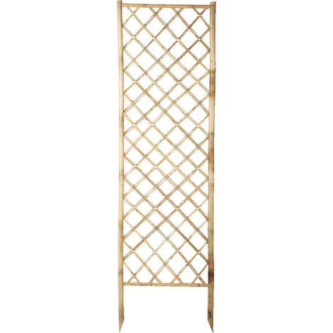 Nortene – Treillis en bambou naturel 0,50 x 1,70 m – Pour soutiens de plantes grimpantes – Décoration jardin durable