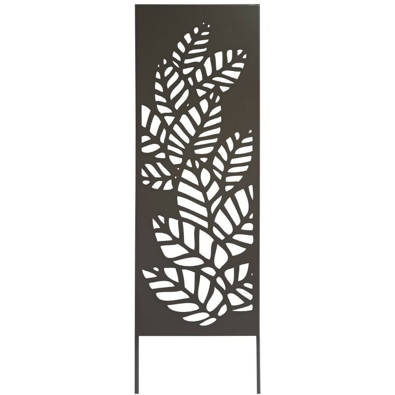 NORTENE Trellis métal décoratif à planter ATHEA - 0,33 x 1,20 m - Brun