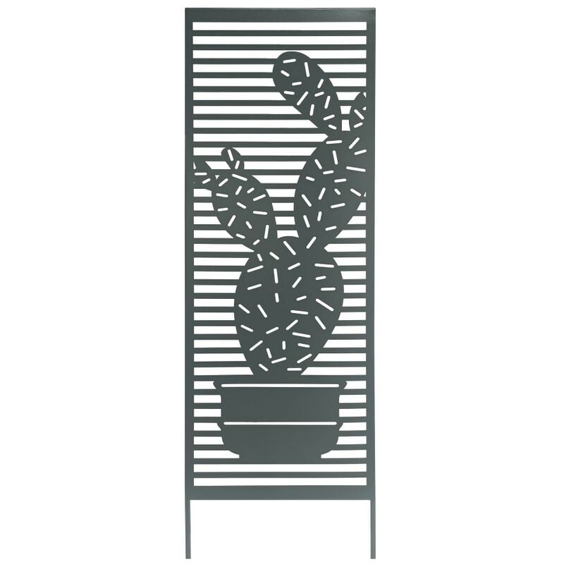 Nortene - Trellis métal décoratif à planter cactus - 0,33 x 1,20 m - Bleu/vert
