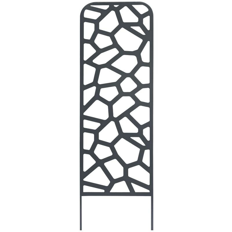 Nortene - Trellis métal décoratif à planter stone - 0,33 x 1,20 m - Ardoise