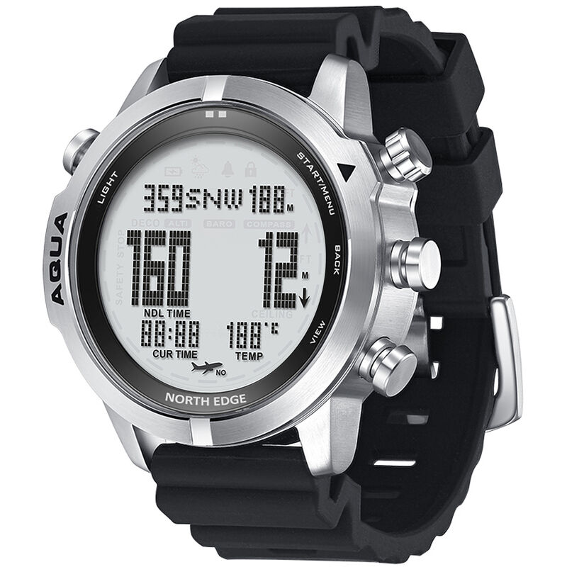 

Reloj analógico digital deportivo para hombre, reloj de pulsera comercial, prenda impermeable de 100 m,Blanco - North Edge