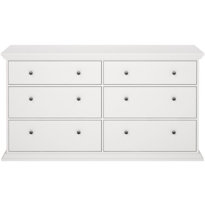 Ebuy24 North Kommode 6 Schubladen Weiß.