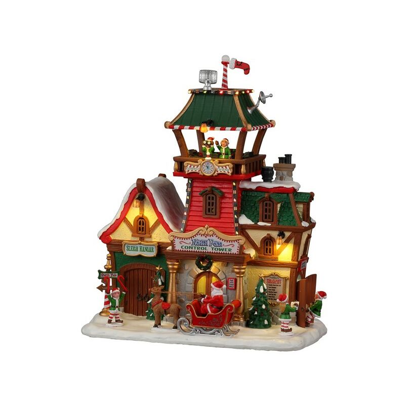 Lemax North Pole Control Tower Mit Adapter 4.5v Art.-nr. 25864