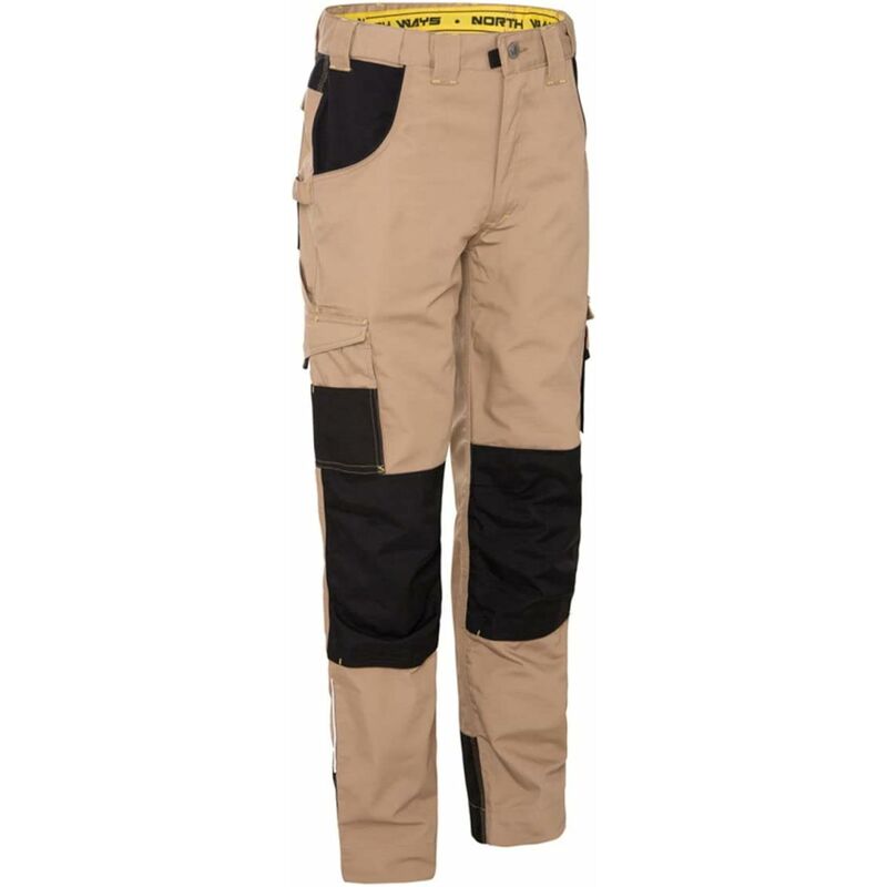 Pantalon canvas adam beige/noir T52