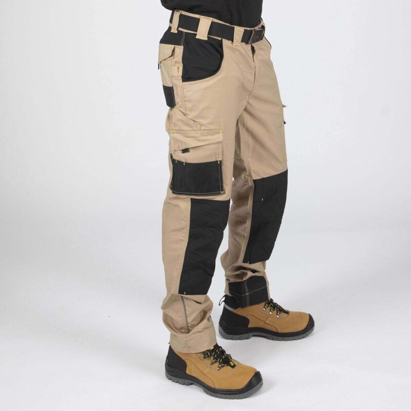 ADAM PANTALON DE TRAVAIL 1204 Beige , Noir 56