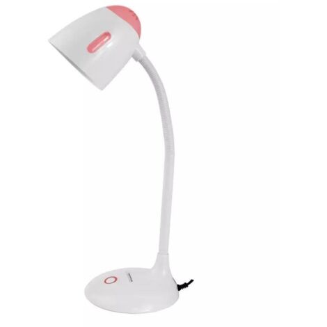 Northix ELECTRA lampe de bureau blanc et rose flexible