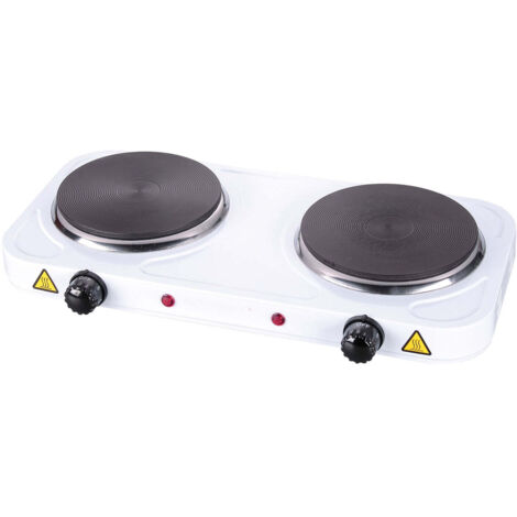Northix Esperanza EKH010W elektrische Kochplatte weiß 2 Zonen