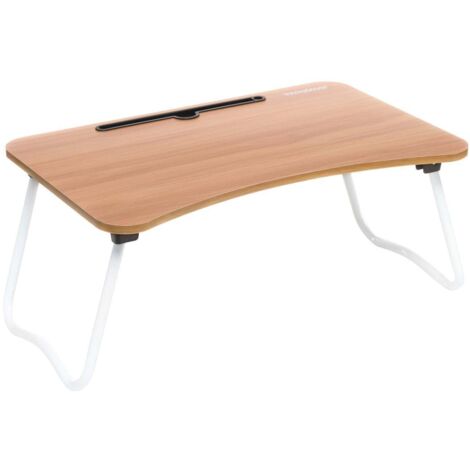 Northix Muvisk Table d appoint pliante blanche moderne