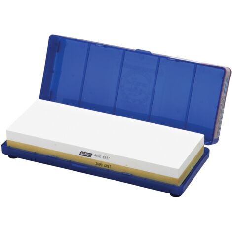 Norton 24336 - Pietra d'acqua combinata in stile giapponese, grana 4000/8000, 20,8 x 7,5 cm