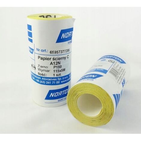 NORTON A12N P40 Schleifpapierrolle 115x5mb