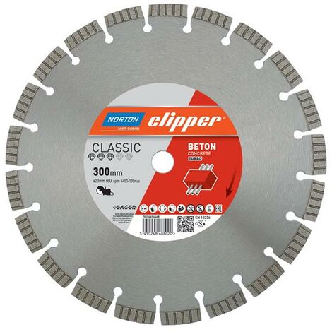 Norton Clipper Classic Beton Diamond Blade 300 x 20mm CLI694468
