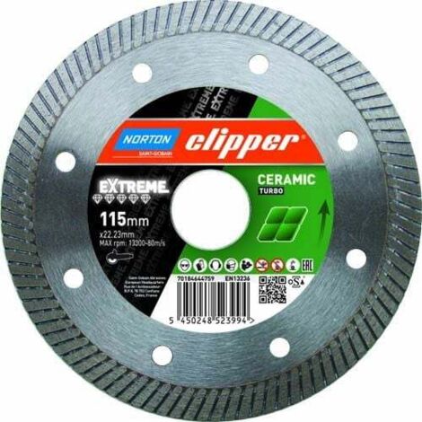 Norton Clipper Diamanttrennscheibe Extreme Ceramic Turbo- 250 x 30 mm Super Gres XT