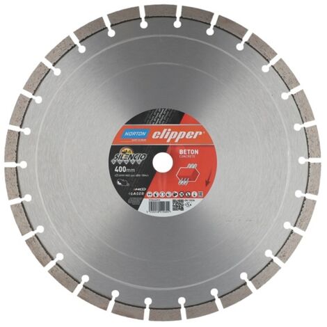 NORTON CLIPPER Diamanttrennscheibe Extreme Silencio Ø 400 mmfür Trennschleifer 4800 min-¹ Segmenthöhe 15 mm
