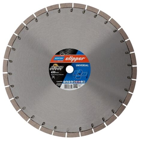NORTON CLIPPER Diamanttrennscheibe Extreme Silencio Ø 450 mmfür Tischsägen 2700 min-¹ Segmenthöhe 15 mm