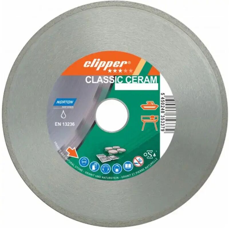 Norton - Disque diamant classic ceramic Ø350 x 25,4 mm clipper