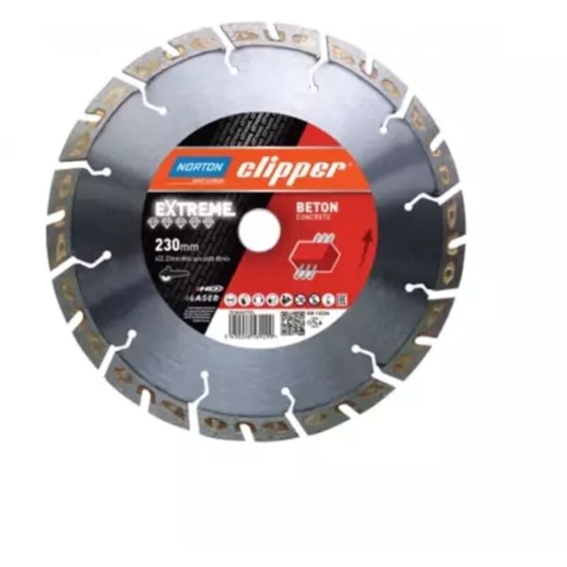 Norton - Disques diamant - extreme beton Ø600mm clipper