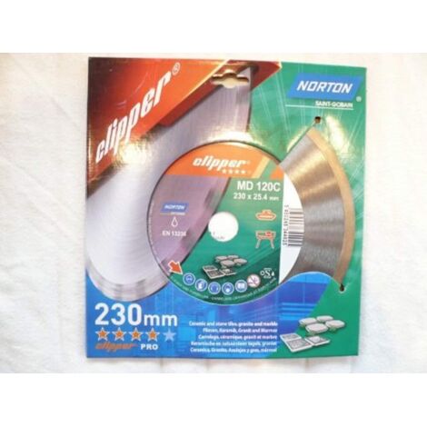 Norton Clipper MD120C disque diamanté métallique 230 mm