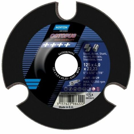 NORTON DISC GRIND 125mm P60 OCTOPUS