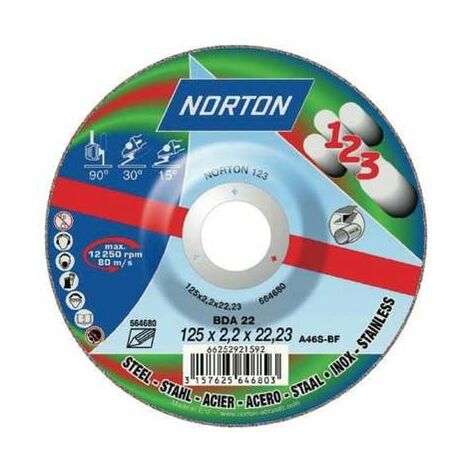 NORTON DISCO CORTE PIEDRA HUNDIDO VULCAN 1153.222