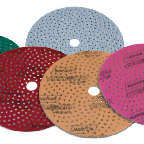 Norton – Disque à lamelles 150x16mm – Grain céramique A975 – Pour finition lisse – Technologie No-Fil® – Compatible avec plateau Multi-Air