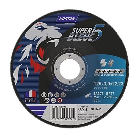 Platoir Norton Disque diamant courant segmenté pour brique, Diam.125 mm