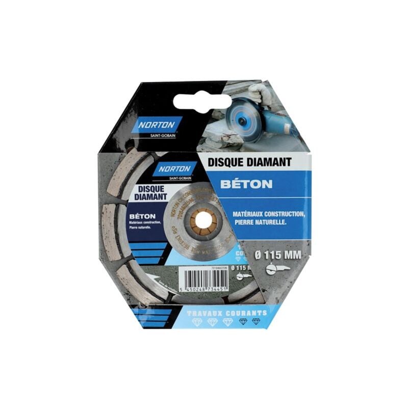 Norton - Disque diamant 115 travaux courants construction