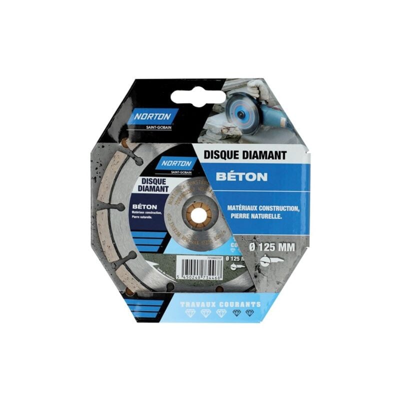 Norton - Disque diamant 125 travaux courants construction