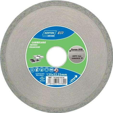 Norton Disque diamant mat/ériaux de construction Score Eco 230 x 22,2 mm