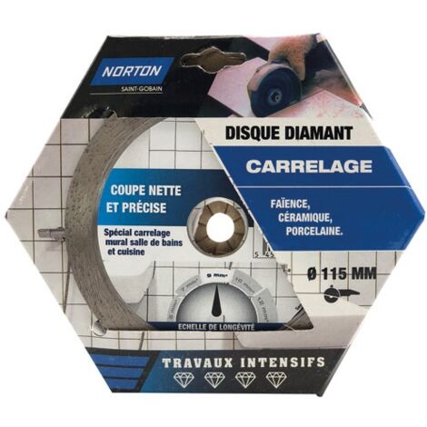 NORTON - Disque diamant intensif carrelage 115