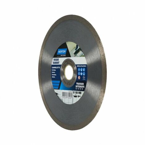 Norton Disque diamant intensif plein pour carrelage NORTON, Diam.180 mm