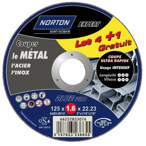 Paquet de disques de tronçonnage pour le métal 125 - TROTEC