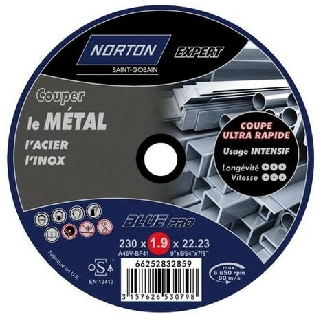 Disque à tronçonner INGCO 230 x 3.0 x 22.2mm pour métal