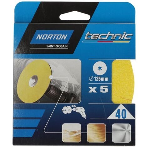 NORTON - Disque OBLONG 125x12 grain 40