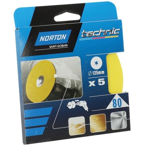 NORTON - Disque OBLONG 125x12 grain 80