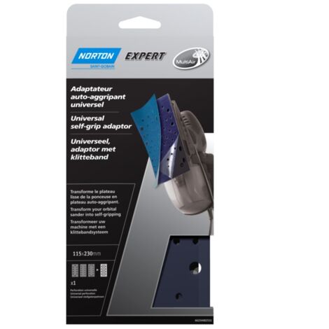 Norton Interface - Adattatore Multi Air per levigatrice, 115 x 280 mm