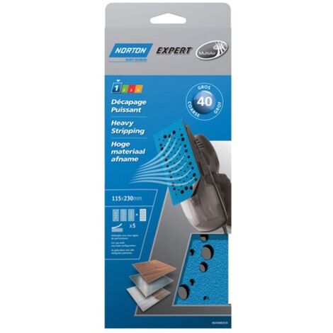 Norton Multiar Disque de Ponçage 115x230 mm Grain 40