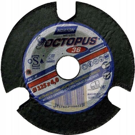 NORTON OCTOPUS 125x4 Schleifscheibe Vorschau