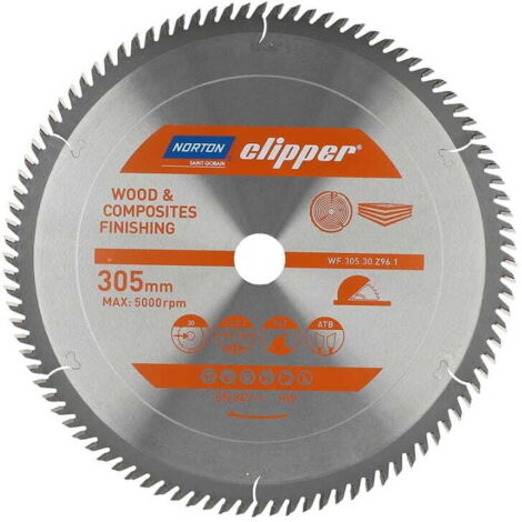 Norton piła tarczowa 305mm x 30mm x 96z drewno i kompozyty atb (3,2 / 2,2)