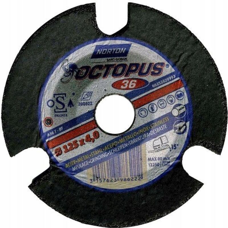Anteprima del disco abrasivo NORTON OCTOPUS 125x4
