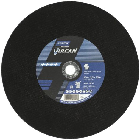Norton tarcza.vulcan 350 x 3.5 x 25.4mm a30s do metalu /10szt.+1 gratis