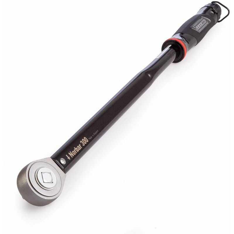 Norbar 130105 NorTorque® 300 Adjustable Dual Scale Ratchet Torque Wrench 1/2in Drive 60-300Nm NOR130105