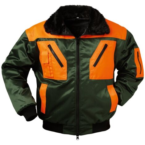 Norway Pilotenjacke Rotdorn Gr. L grün/orange