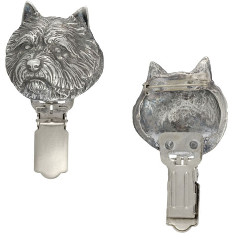 Norwich Terrier - Broche avec clip, porte-dossard, cadeau pour exposition canine par Art-Dog