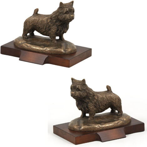 Norwich Terrier - estatuilla de perro, figura de silueta de perro, trofeo para una exposición de perros de Art-Dog