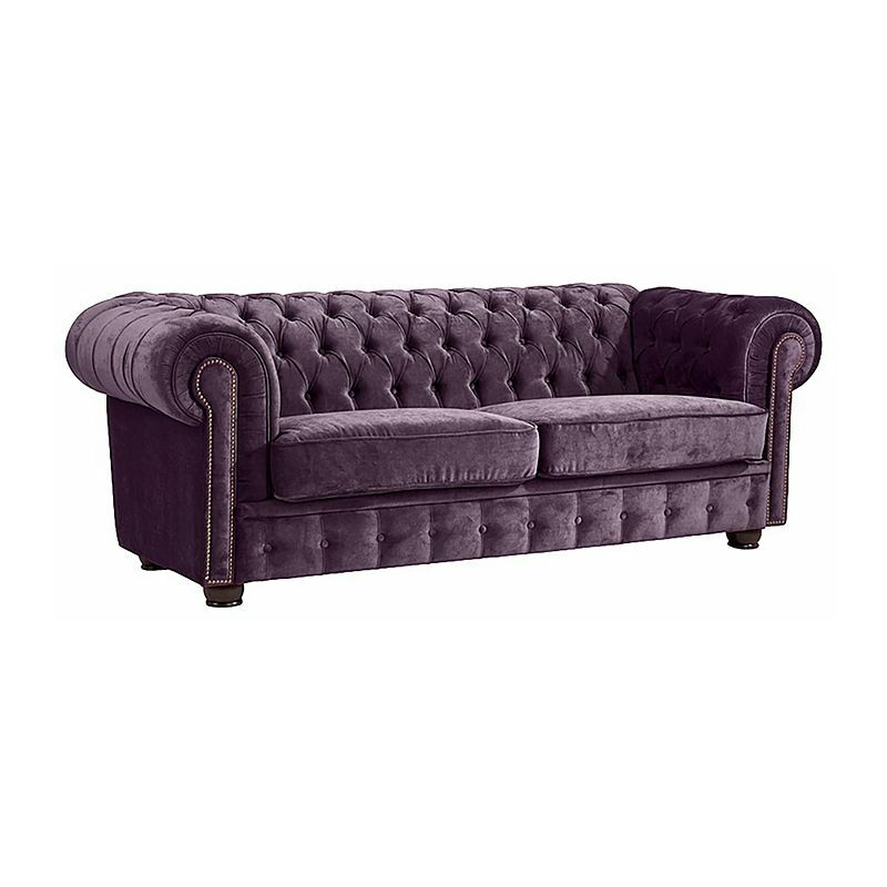 Max Winzer - Sofa 2-Sitzer NORWIN-23 Samtvelours Farbe lila Sitzhärte fest B: 174cm T: 98cm H: 74cm
